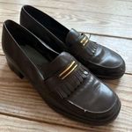 Etienne Aigner  Loafers with Gold Accents size 7.5 - see pics for wear Photo 0