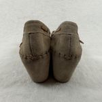 Soul of Africa Suede Leather Wedge Mocassin Loafers Taupe Brown Size‎ 10 US Photo 7