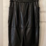 EXPRESS  Black Knee-Length Pencil Skirt with Tie Front size 8 brand new length 25 Photo 2