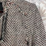 SET Urban Deluxe Tweed Blazer Jacket Size 8 Pink Black Cream Bouclé Moto Europe Photo 8