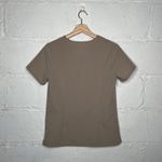 FIGS Women's Tan Short Sleeve V-Neck Catarina Three-Pocket Scrub Top Size XS Photo 2