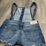 True Religion  cut off jean overall shorts small Photo 4