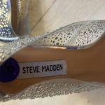 Steve Madden Kaidel See Thru Rhinestone silver pump heels 8.5 Photo 2