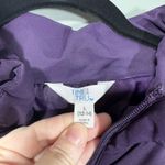 Time & Tru Women's Purple Quilted Puffer Winter Jacket Photo 3
