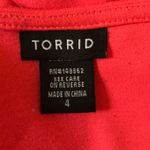 Torrid  Coral Vneck Sleeveless Peplum Tank Top 4 4X Photo 11