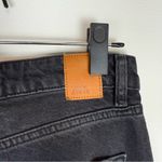 ZARA  High Rise Straight‎ Leg Raw Hem Jeans Faded Black Size 2 Photo 10