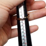 Copper Tone Unsigned Ring Sz 7 Minimalist Basic Orange Photo 2