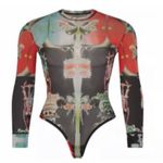 SKIMS Summer Mesh Long Sleeve Bodysuit XS Photo 4