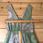 Universal Threads Universal Thread NWT Women's Green Gray Paisley Elastic Waist Maxi Dress Size XS Photo 8
