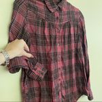 Free People  Plaid Button Down Shirt Photo 1