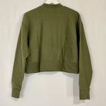 Abound Women’s Long Sleeve Cropped Fleece Pullover Olive Night Size Medium NWT Photo 6
