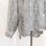 Worthington NWT Pussybow Button Up Chiffon Blouse Top Chic Office New Size Large Photo 2