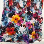 Rouge Collection NWOT Ruched Chest Strapless Romper Pockets Shorts Floral Sz 4X Pink Photo 6