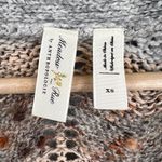 Anthropologie  Cardigan Sweater Neutral Tone Open Front Textured Knit Boho XS Photo 3