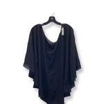 Zuliana Black Flowy Sleeve Size L/XL Cover Up Top. Made in USA Photo 4