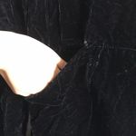 Jeanne Engelhart black velvet button down cardigan coat size medium Photo 4