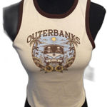 New NWT Cropped Tank Outerbanks Skeletons Medium M Women' s Photo 0