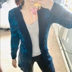 Missoni blue chevron knit open front cardigan Photo 2