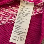 Hollister  California Hot Pink And White Chevron Pattern Knit Tank Top-Medium Photo 5