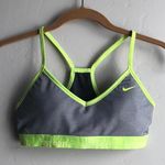 Nike Grey & neon green sports bra Photo 1