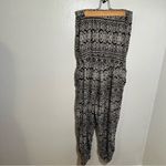 American Rag  Strapless Jumpsuit Black White Geo Photo 10