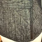 Chico's Chico’s Black Quilted Denim Jacket Size 1 (8 U.S.) Photo 5