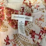 ambiance apparel Halter Paisley Tank * Medium‎ Red Photo 4