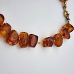 Vintage Baltic Amber Bracelet Orange Photo 2