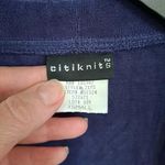 Citiknit Blue‎ Long Sleeve Sweater Size XS Blue Photo 1