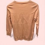 Talbots Cute creamy blush pearly button pima cotton lightweight cardigan Photo 2