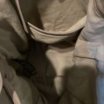 Cinch Day & Mood Gray Leather  Tie Button Closure Backpack Handbag Photo 7