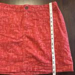 Vineyard Vines Shep & Ian Skirt Women's Size 8 Corduroy Anchor Print Red-Pink Photo 7