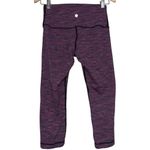 Lululemon  6 Diamond Jacquard Space Dye Blue Jewelled Magenta High Times Leggings Photo 6