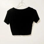 Michael Lauren  Tyrone Crop‎ Top in Black size Medium Photo 2