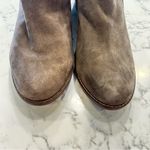 Vionic Serena Leather Taupe Short Block Heel Ankle Bootie Boot Size 8 Photo 8