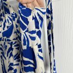 Alexis  x‎ Target Women’s XS Sleeveless Elegant Floral Midi Cocktail Blue Dress Photo 4