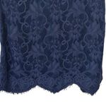 Storia Blue Lace Boutique Dress with V- Neck & Short Sleeves Size Small NWT Photo 2