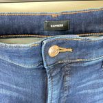 EXPRESS Skinny Mid Rise Hyperstretch Dark Wash Denim Jean Size 14 Regular Inseam Photo 4