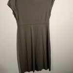 Boden 4R Olive‎ Dress with Embellished Floral Neckline Short Sleeves Green Size undefined Photo 1