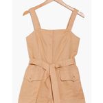 ALC Frank A.L.C. Gilmour 100% Linen Tie Waist Romper Khaki Brown Size 0 NWT Coastal Beach Photo 0