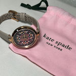 Kate Spade Kate‎ Spade Holland Mandala Watch Gold Pink Crystals Leather Strap Womens Analog Photo 0