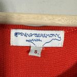 Opening Ceremony Knit Pleated Mini Dress Womens Small Orange Cocktail Party Chic Photo 5