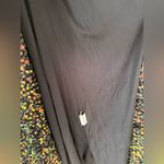 Sequin High Slit Strapless Dress, Size Large Black Photo 6