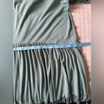 Kori  America‎ Blue Green Ruffled Tiered Mini Dress Size Medium Stretchy Boho Photo 6
