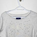 American Eagle  Melt my Heart graphic embellished and embroidered sweatshirt sz S Photo 2