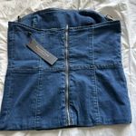 Emerson Lang Denim Strapless Top Large NWT Blue Photo 1