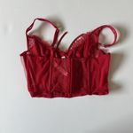 Victoria's Secret  Dream Angels‎ Red Lace-Up Corset Top Size M Photo 2