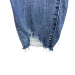 Judy Blue  Cotton Blend JB82175MD Medium Wash Mid Rise Raw Hem Capri Jeans Sz 27 Photo 2