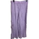 Anthropologie By Palazzo Utility Pants Cargo Wide Leg Lilac Purple Pull On Sz 10 Photo 12