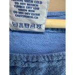 Sea Breeze 100% Cotton Drapey Top Swim Cover Up Blue‎ Size Large Beach Tunic EUC Blue Photo 3